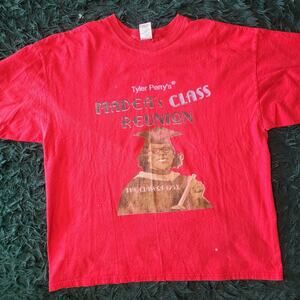 Tyler Perry Madea Class Reunion Tee Red Graphic Shirt Gildan XXL Funny